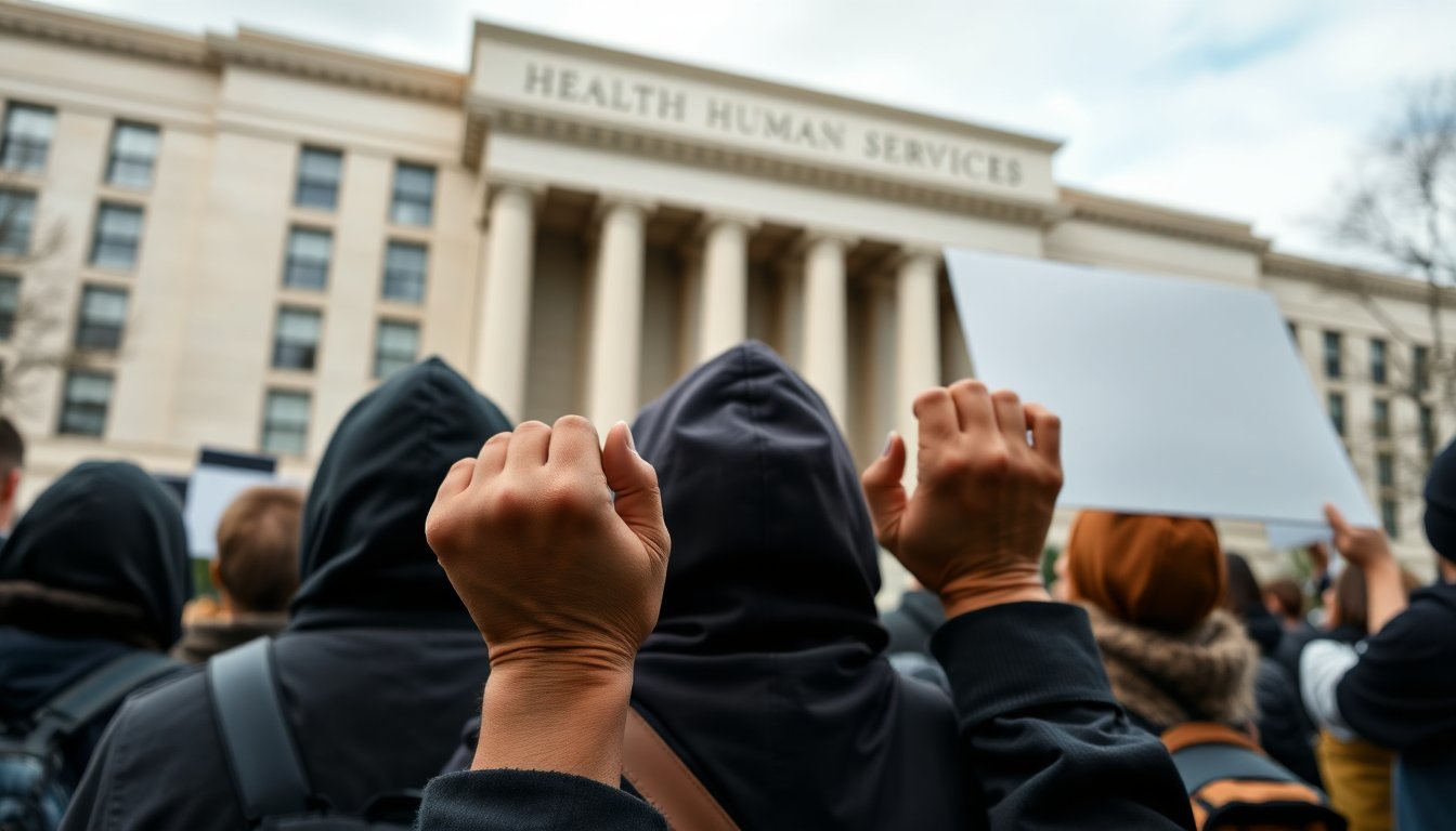 activists detained after blockade at hhs over rules targeting gender affirming care 1772249265