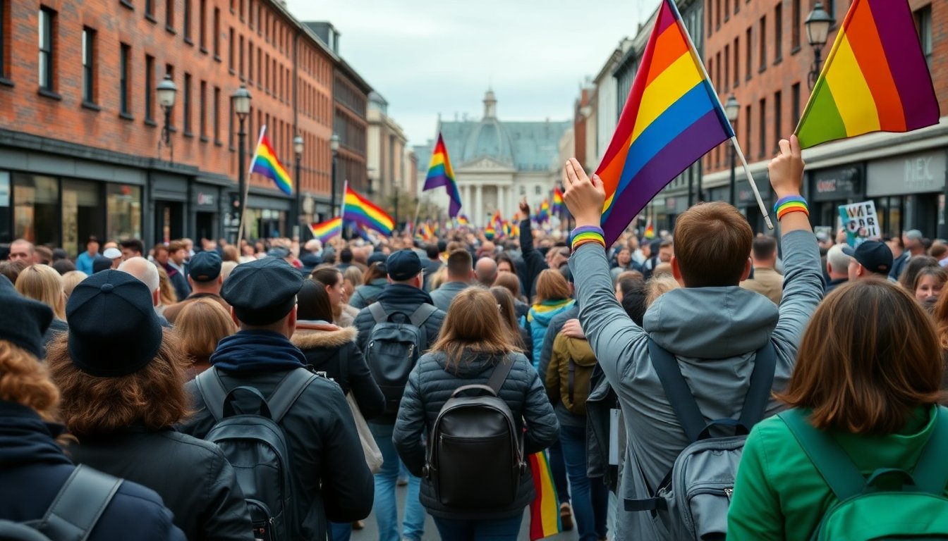 taspride draws record crowd for pride parade in hobart 1771264443