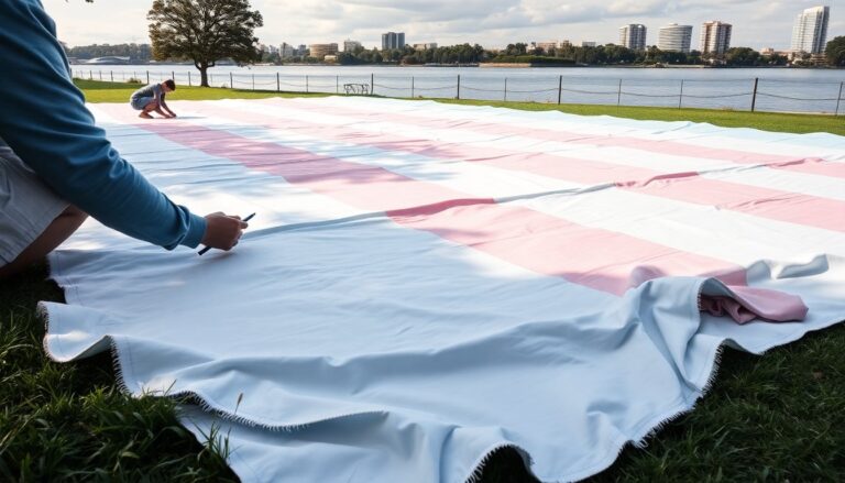 brisbane community unveils worlds largest trans flag to challenge queensland ban 1774963604