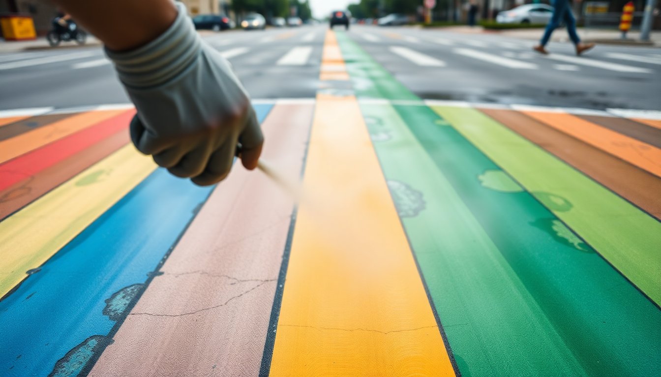 man detained in dallas after restoring rainbow crosswalks removed under state order 1774542701