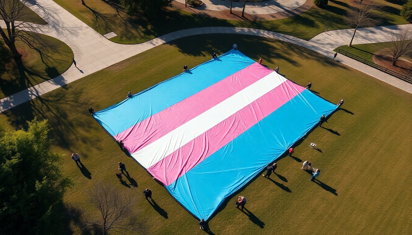 worlds largest trans flag to be unfurled in brisbane on trans day of visibility 1774761946